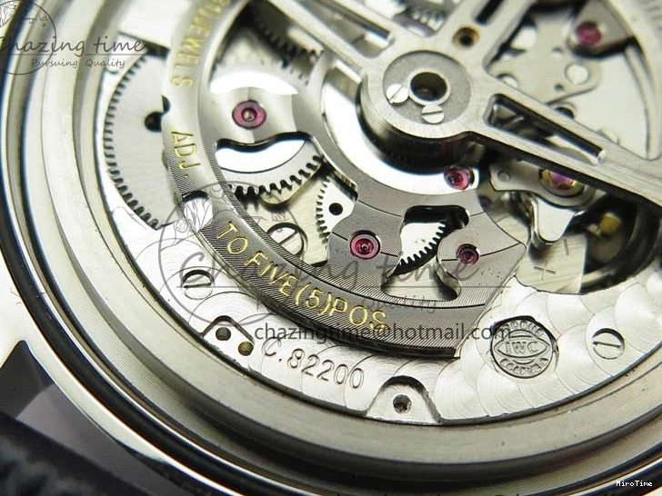 MIROTIME 0409 Packable Portuguese IW358304 ZF 1:1 Best Edition SS White Dial Blue Markers on Leather Strap A 7079